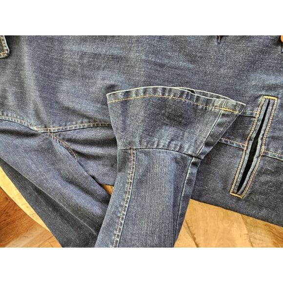 Ralph Lauren LRL Denim Jean Jacket Women's 12 Flared Sleeves Preppy Retro - Picture 8 of 11